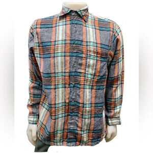 Maharaja's The Taj Mahal Hotel Mumbai 100% Linen Button Up Shirt  Size 2